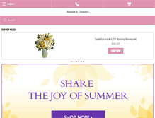 Tablet Screenshot of jimmiesflowers.net
